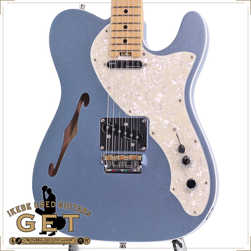 Fender USA American Elite Telecaster Thinline (Mystic Ice Blue)の画像